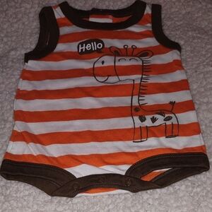 Koala baby Newborn Clothes one piece 100% Cotton stripe orange
